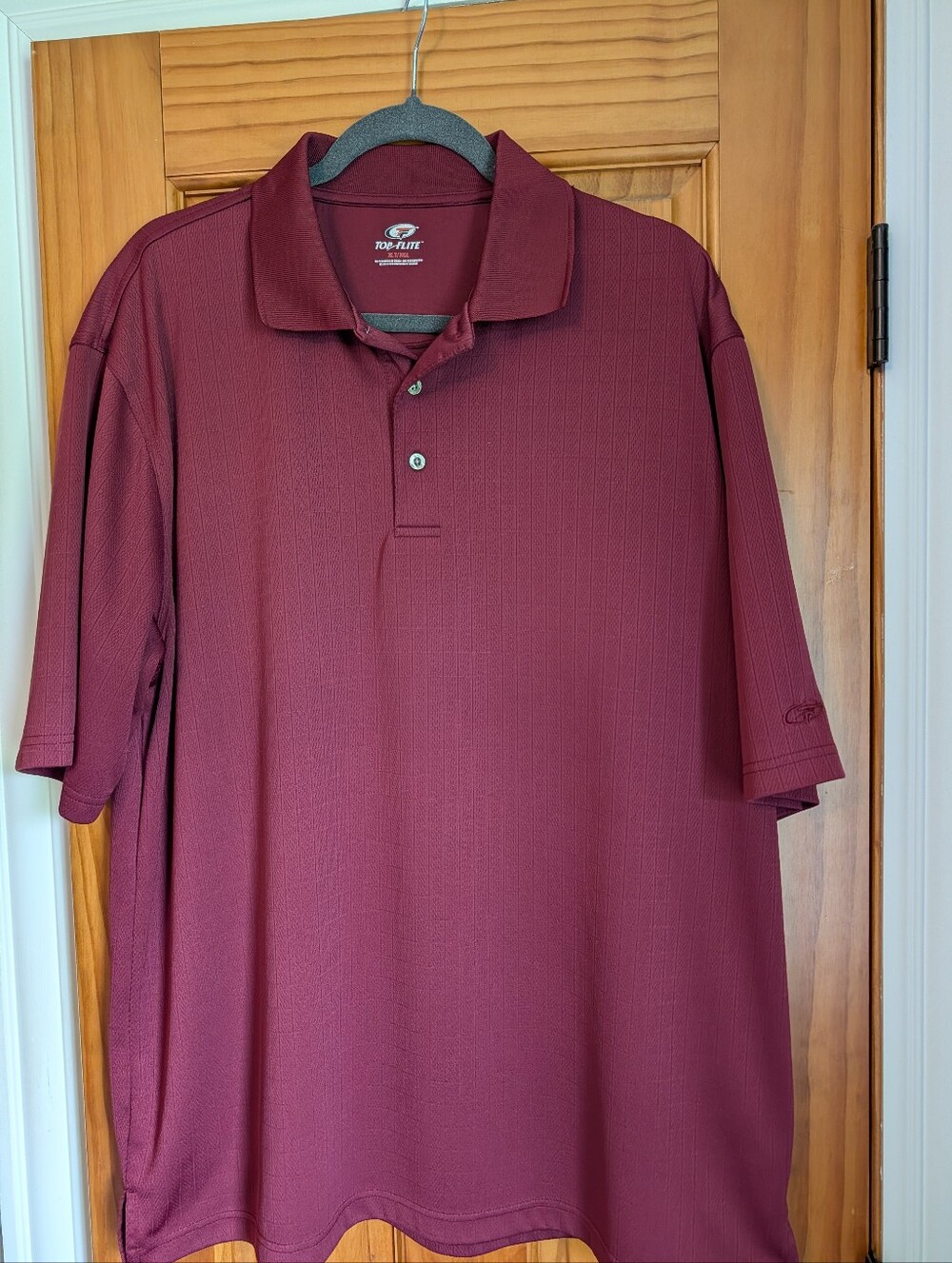 Top Flite Performance Crimson Golf Polo Shirt Men’s Size XLT